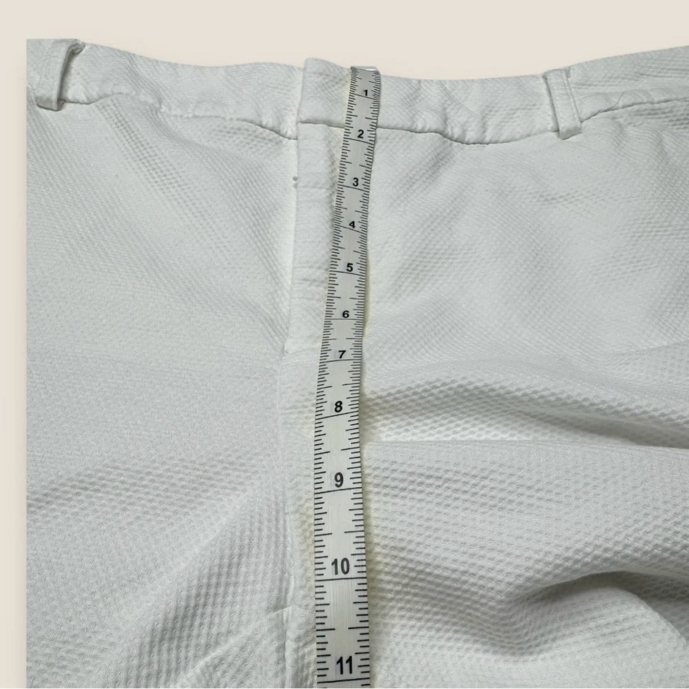 Charter Club White Cropped Scalloped hem‎ Pants Size 14